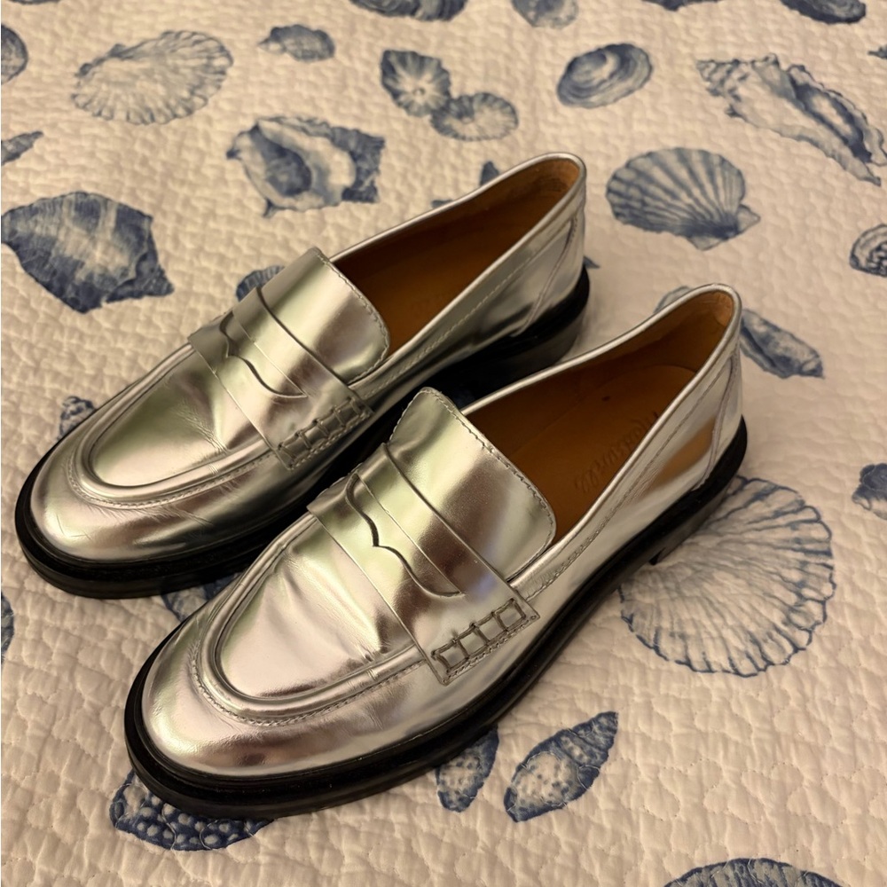 Madewell Women's Silver Loafers